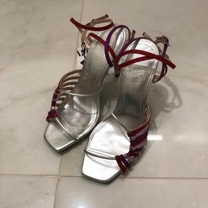 ZARA Blue Collection Glitter Heels